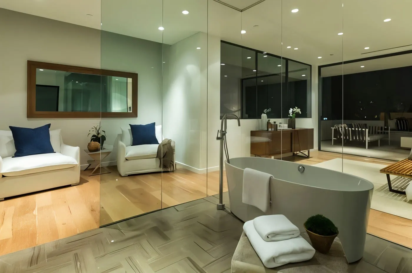 Contemporary Custom Home, Hancock Park, photograph 6